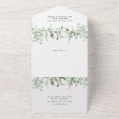 Schattigee dinosaurussen, T-Rex, Jurassic, Eerste  All In One Uitnodiging (Buitenkant)