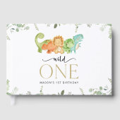 Schattigee dinosaurussen, T-Rex, Jurassic, Eerste  Gastenboek (Voorkant)