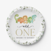 Schattigee dinosaurussen, T-Rex, Jurassic, Eerste  Papieren Bordje (Voorkant)