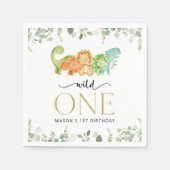 Schattigee dinosaurussen, T-Rex, Jurassic, Eerste Servet (Voorkant)