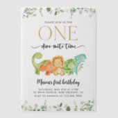 Schattigee dinosaurussen, T-Rex, Jurassic, Eerste Vellum Uitnodigingen (Voorkant)