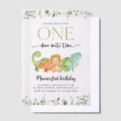 Schattigee dinosaurussen, T-Rex, Jurassic, Eerste Vellum Uitnodigingen (Offset)