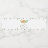 Schattigee dinosaurussen, T-Rex, Jurassic, Eerste  Waterfles Etiket (Enkel label)