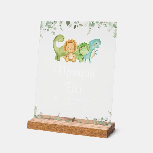 Schattigee Dinosaurussen, T-Rex, Jurassic, Momosa Acryl Bord (Hoek)