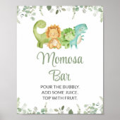 Schattigee Dinosaurussen, T-Rex, Jurassic, Momosa  Poster (Voorkant)