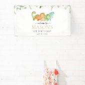 Schattigee dinosaurussen, T-Rex, Jurassic, Verjaar Spandoek (Insitu)