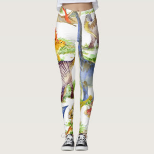 Schattigee Dinosaurussen Waterverf Naadloze Kunst Leggings