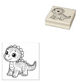 Schattigee dinosaurusstempel rubberstempel (Gestempeld)