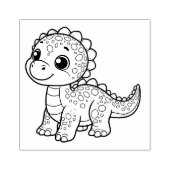 Schattigee dinosaurusstempel rubberstempel (Afrduk)