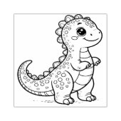 Schattigee dinosaurusstempel rubberstempel (Afrduk)