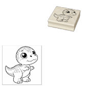 Schattigee dinosaurusstempel rubberstempel (Gestempeld)