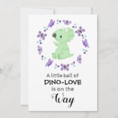 *~* Schattigee Dinosuar Butterfly Star Shower Uitn Kaart (Voorkant)