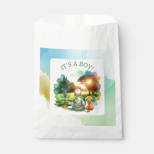 Schattigee Disc Golf Boy's Baby shower | Het is ee Bedankzakje (Voorkant)