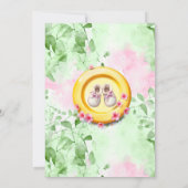 Schattigee Disc Golf Girl's Baby shower Kaart (Achterkant)