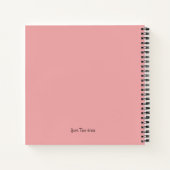 Schattigee Doberman Pinscher roze spiraalvormige v Notitieboek (Achterkant)