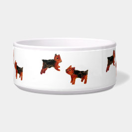 Schattigee Dog Art Terrier Honden Voerbakje