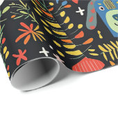 Schattigee Dog Christmas wrapping papier (Rol Hoek)