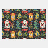 Schattigee Dog Christmas wrapping papieren vellen (Voorkant 2)