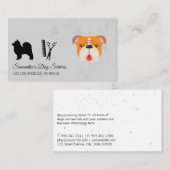 Schattigee Dog Groomer Stylist Shears Visitekaartje (Voorkant / Achterkant)