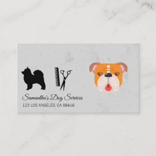 Schattigee Dog Groomer Stylist Shears Visitekaartje
