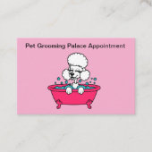 Schattigee Dog Grooming Salon Afspraakkaarten Afsprakenkaartje (Voorkant)