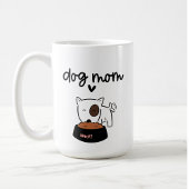 Schattigee Dog Mom mokken Pawprint met naam koffie