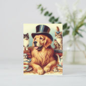 Schattigee  Dog Painting Briefkaart (Staand voorkant)