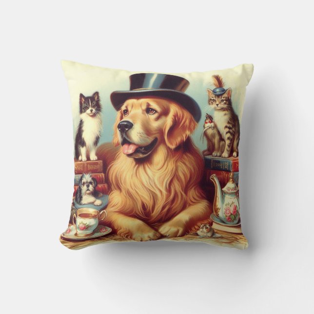 Schattigee  Dog Painting Kussen (Voorkant)