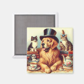 Schattigee Dog Painting Magneet (Voorkant / Achterkant)