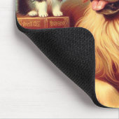 Schattigee  Dog Painting Muismat (Hoek)