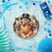 Schattigee  Dog Painting Papieren Bordje (Feest)