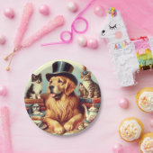 Schattigee  Dog Painting Papieren Bordje (Feest)