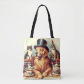 Schattigee  Dog Painting Tote Bag (Voorkant)