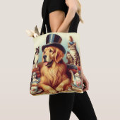 Schattigee Dog Painting Tote Bag (Dichtbij)