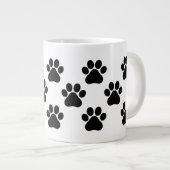 Schattigee Dog Paw-Mok - Perfect voor dierenliefhe Grote Koffiekop (Voorkant rechts)
