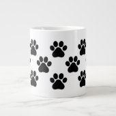 Schattigee Dog Paw-Mok - Perfect voor dierenliefhe Grote Koffiekop (Voorkant)