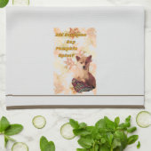 Schattigee Dog Pumpkin Spice Keukenhanddoek (Gevouwen)