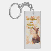 Schattigee Dog Pumpkin Spice Sleutelhanger (Voorkant Links)