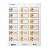 Schattigee Dog School Supplies Labels (Full Sheet)