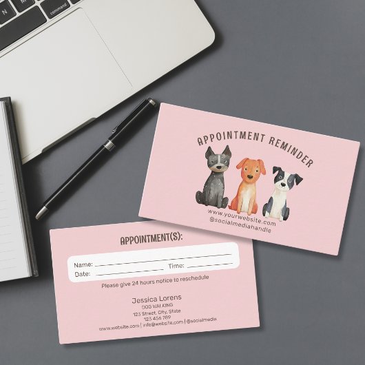Schattigee Dog Sitter Groomer Huisdierenverzorging Visitekaartje