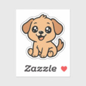 Schattigee Dog Sticker – Schattige Cartoon Puppy D (Vel)