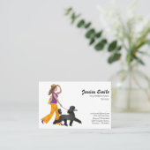 Schattigee Dog Walker Pet Sitter Visitekaartje (Staand voorkant)