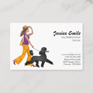 Schattigee Dog Walker Pet Sitter Visitekaartje