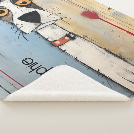 Schattigee Doggie gepersonaliseerd Sherpa Deken (3/4)