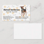 Schattigee Doggie | Hondenpoot en botpatronen Visitekaartje (Voorkant / Achterkant)