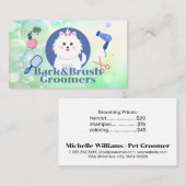 Schattigee Doggie | Verzorgingshulpmiddelen | Zeep Visitekaartje (Voorkant / Achterkant)