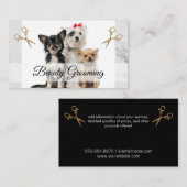 Schattigee Doggies | Schaar voor verzorging Visitekaartje (Voorkant / Achterkant)