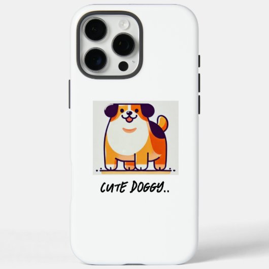 Schattigee Doggy iPhone 16 hoesje (Achterkant)