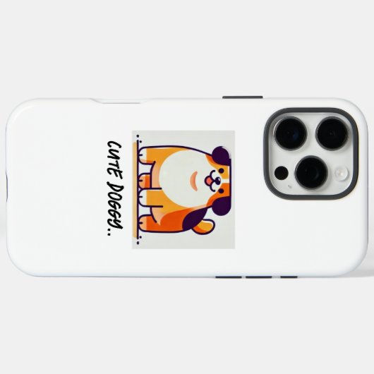 Schattigee Doggy iPhone 16 hoesje (Achterkant (horizontaal))