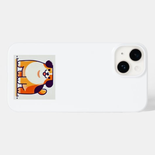 Schattigee Doggy iPhone hoesje (Achterkant (horizontaal))